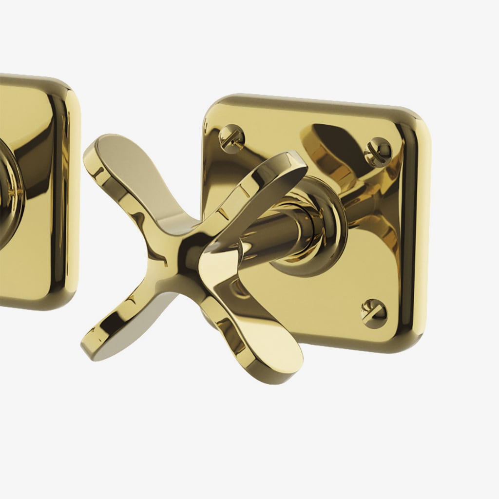 Ludlow Wall Mounted Lavatory Faucet with Cross Handles