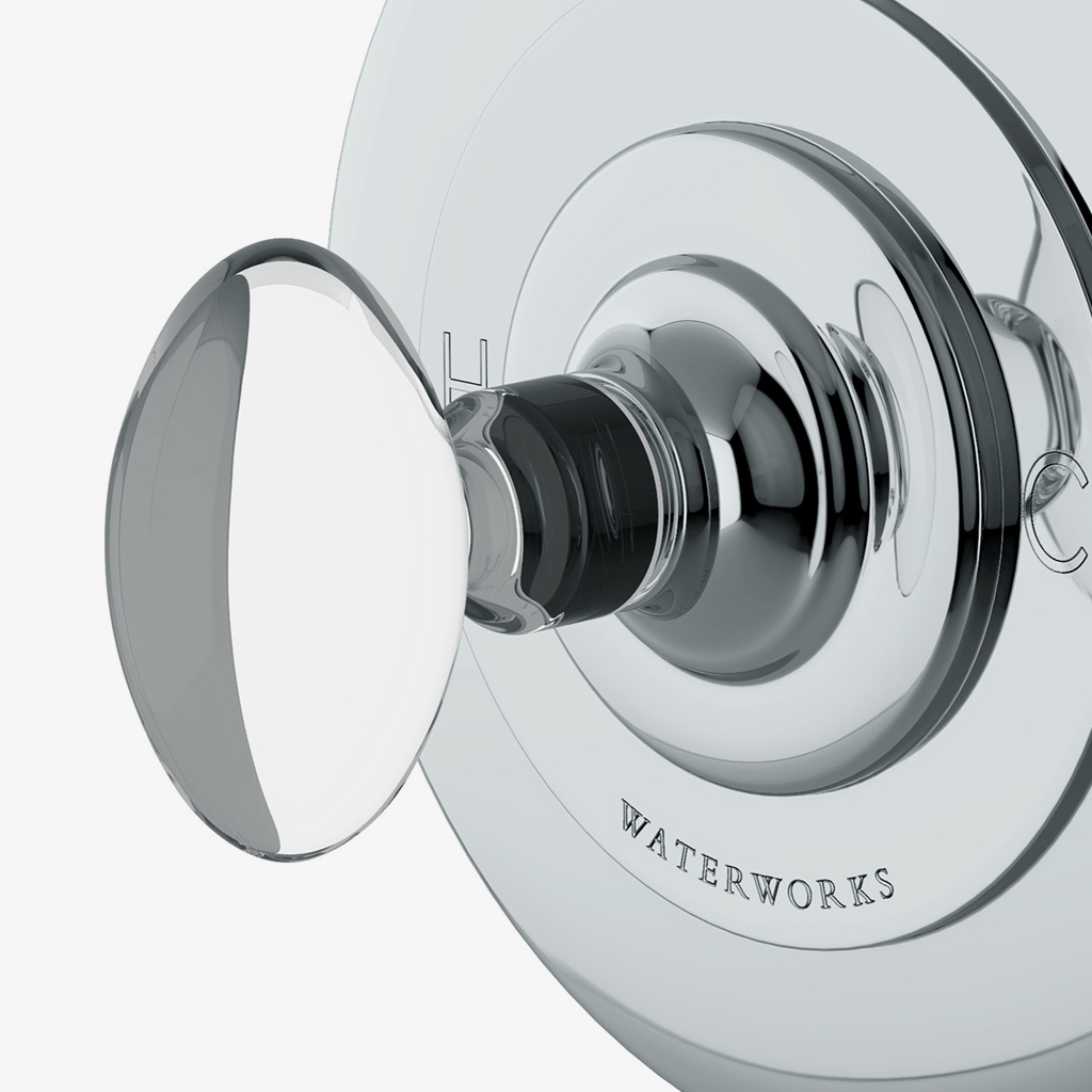Discover Opus Thermostatic Control Valve Trim with Crystal Egg