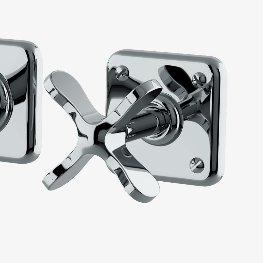 Ludlow Wall Mounted Lavatory Faucet with Cross Handles