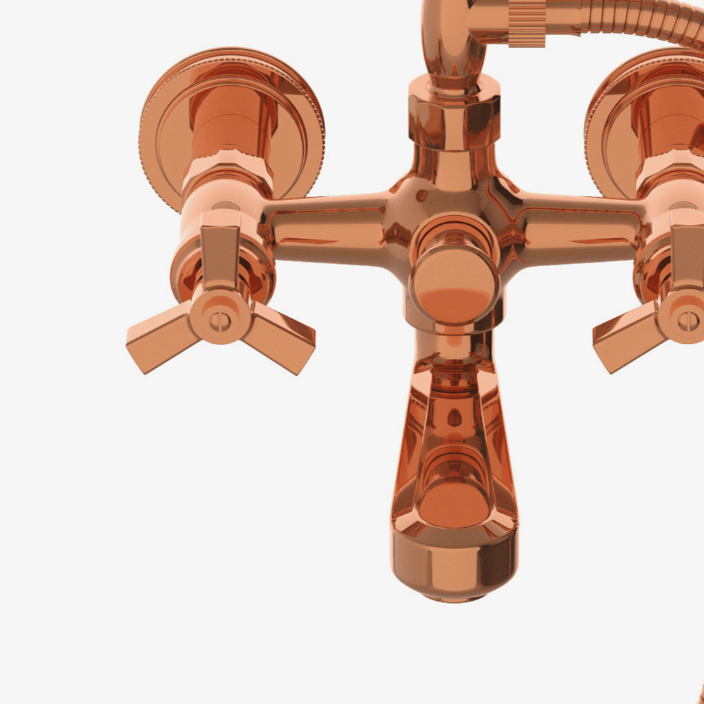 Discover Aero Wall Mounted Exposed Tub Filler with Metal