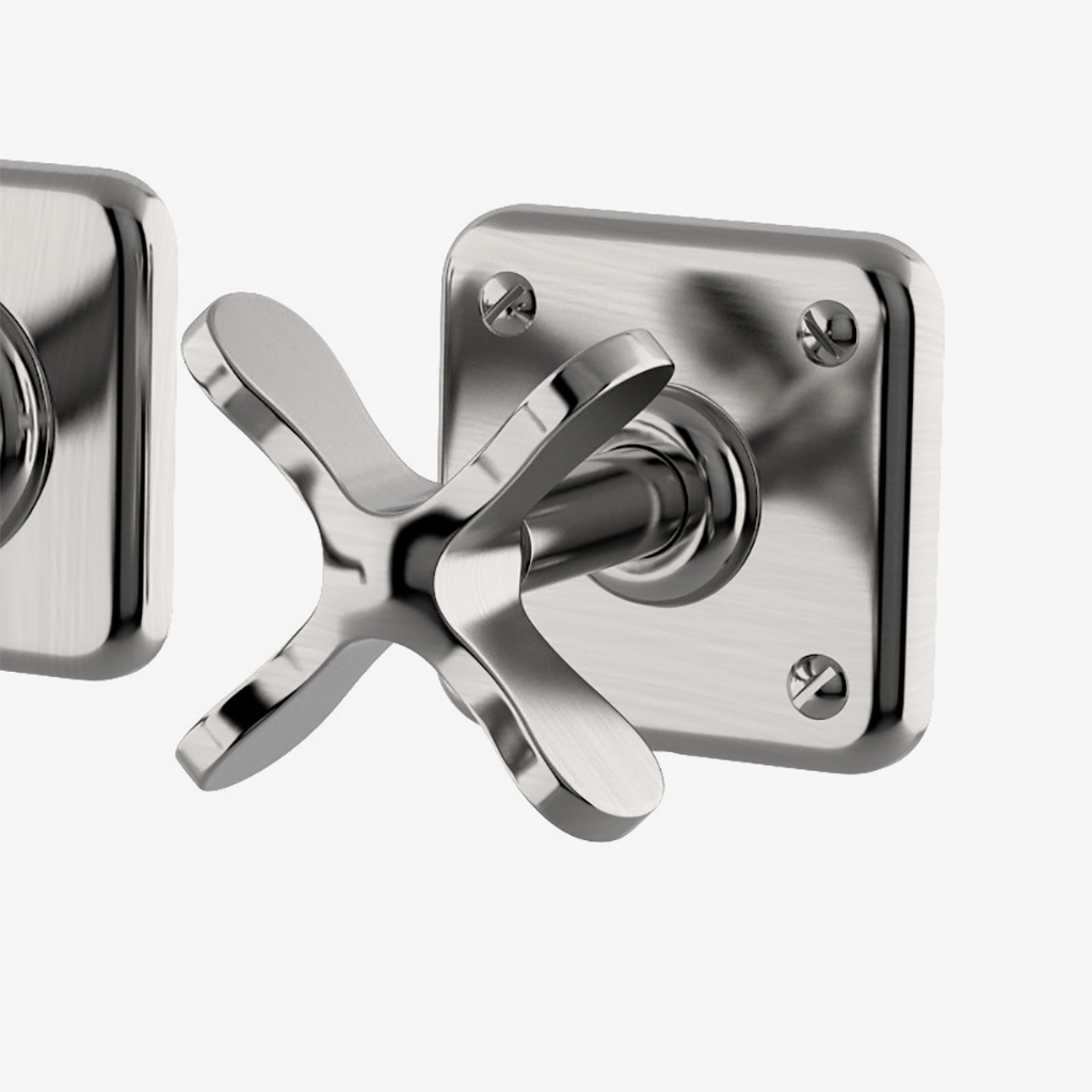 Ludlow Wall Mounted Lavatory Faucet with Cross Handles