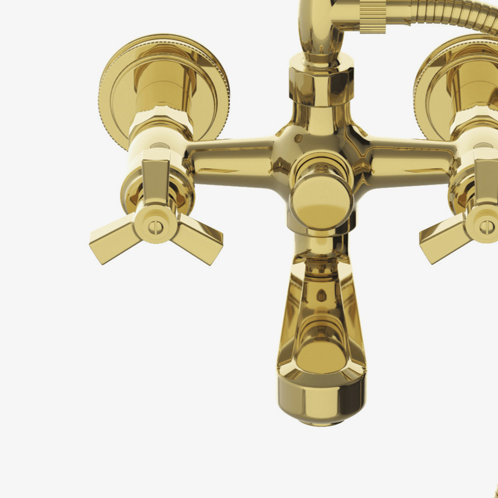 Discover Aero Wall Mounted Exposed Tub Filler with Metal