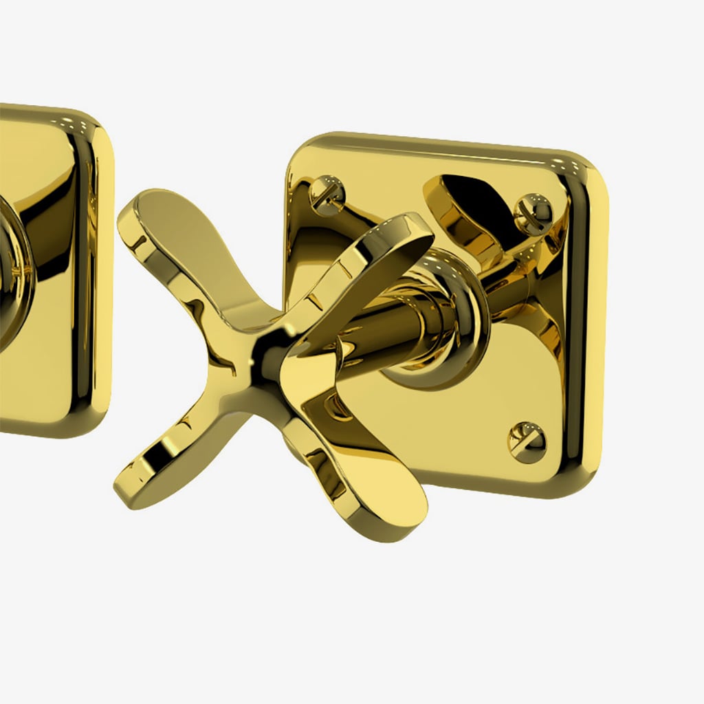 Ludlow Wall Mounted Lavatory Faucet with Cross Handles