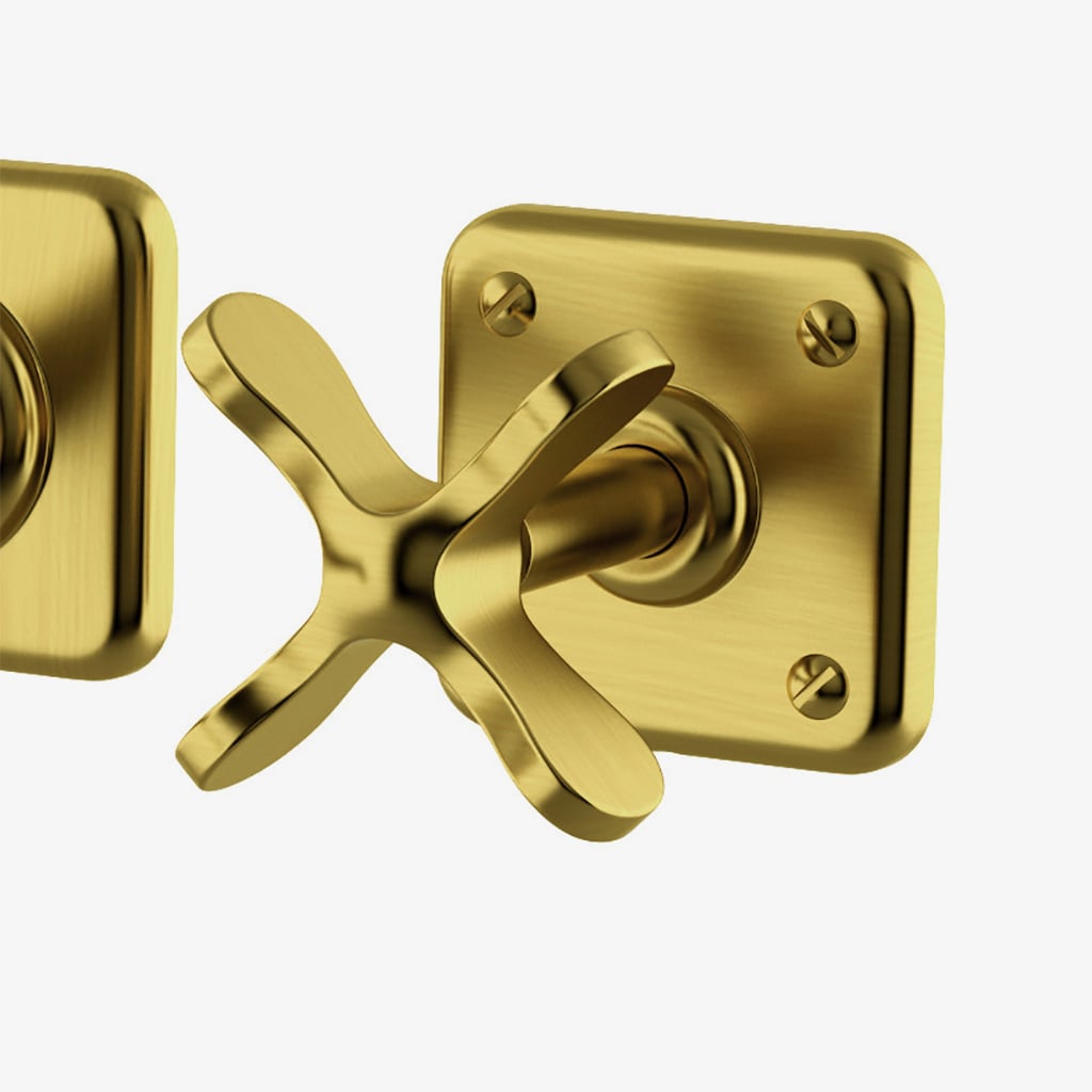 Ludlow Wall Mounted Lavatory Faucet with Cross Handles