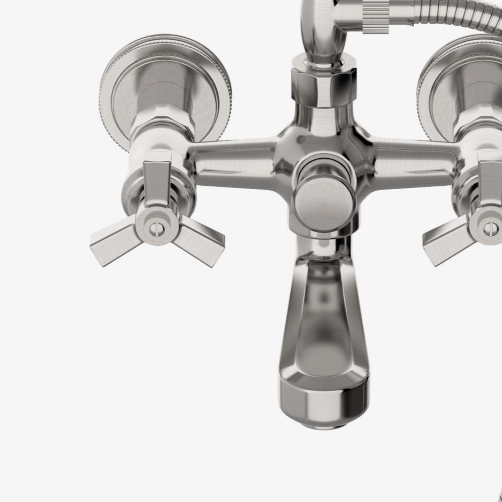 Discover Aero Wall Mounted Exposed Tub Filler with Metal
