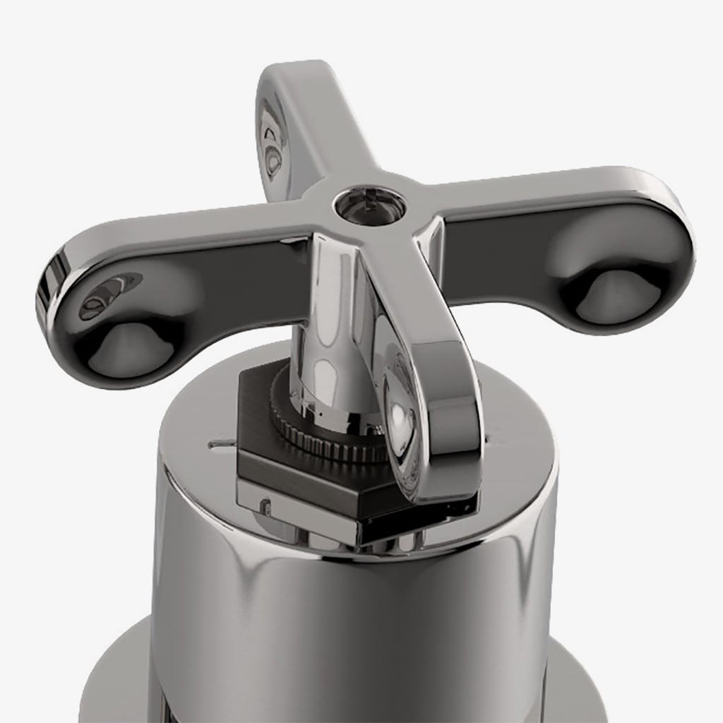 Henry Lavatory Faucet with Two Tone Cross Handles