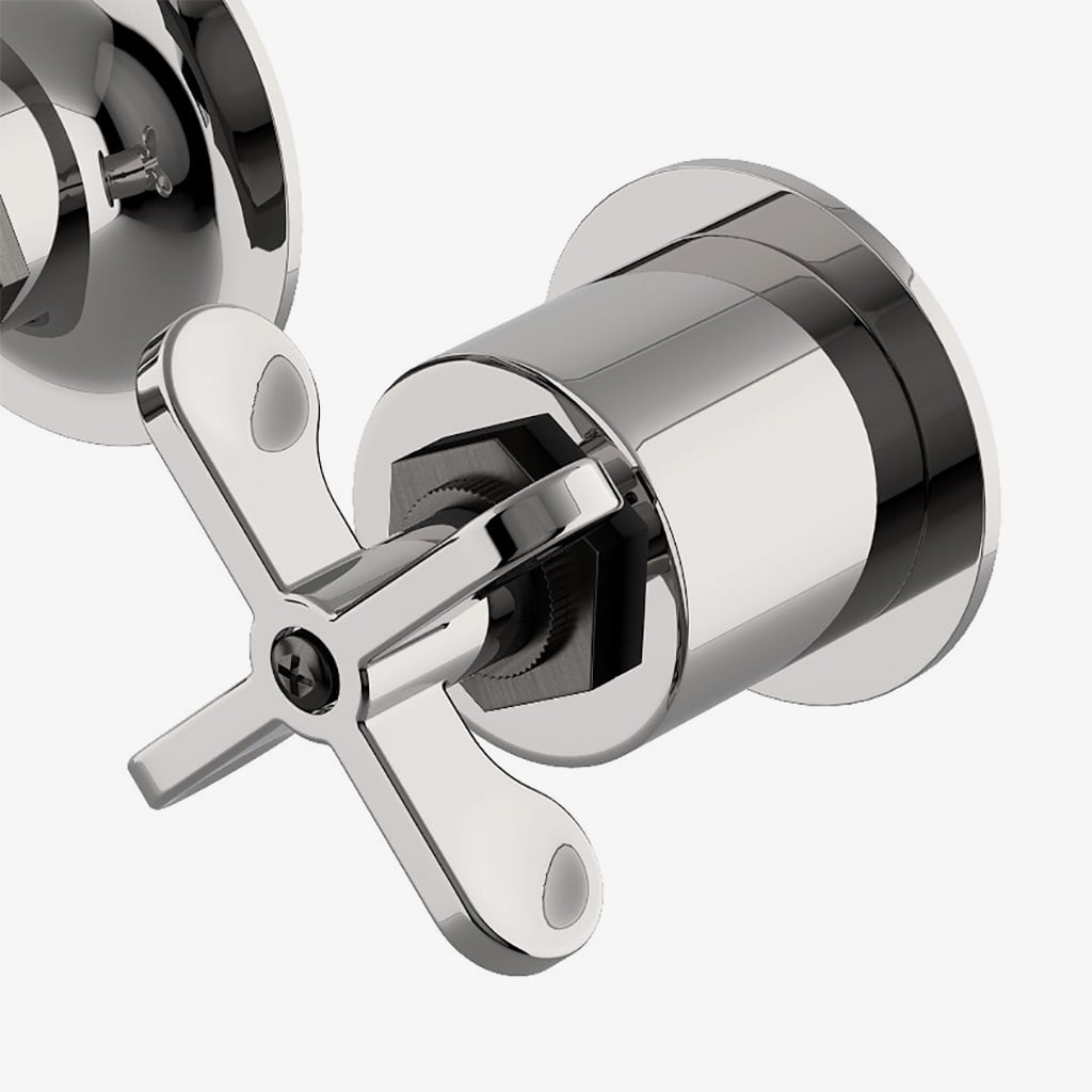 希少【MAATEE&SONS】 F/P SUVIN HENRY T L/S Henry Wall Mounted Lavatory Faucet with Two Tone Cross Handles