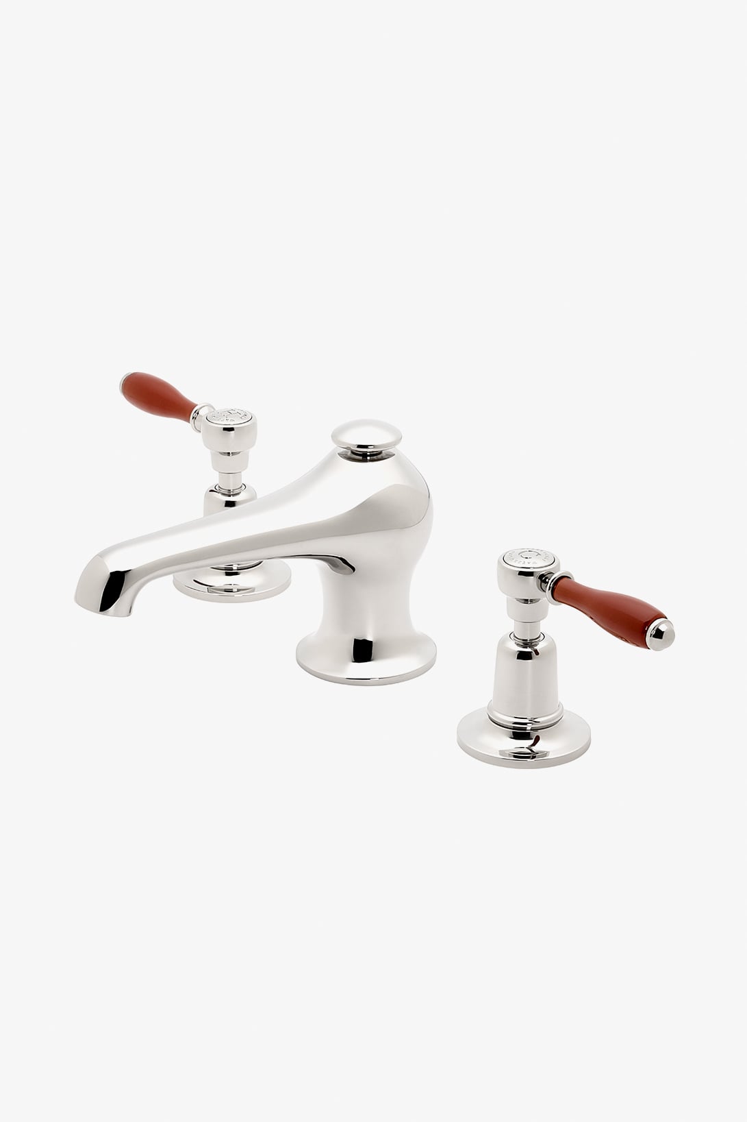Easton Mid Profile Lavatory Faucet with Vermillion Lever Handle