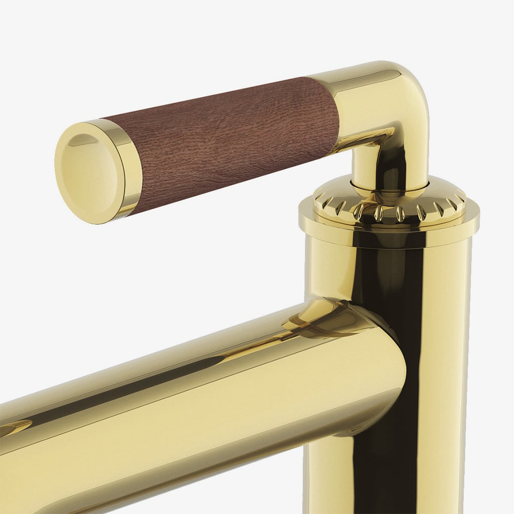 Henry Chronos One Hole Lavatory Faucet with Walnut Lever Handle