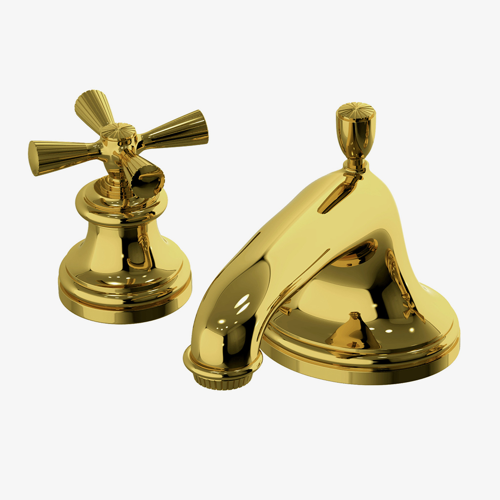 Discover Foro Low Profile Three Hole Deck Mounted Lavatory Faucet