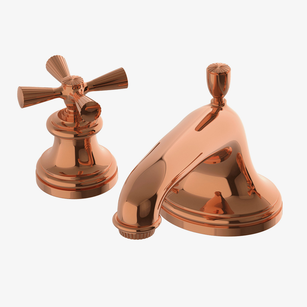 Discover Foro Low Profile Three Hole Deck Mounted Lavatory Faucet