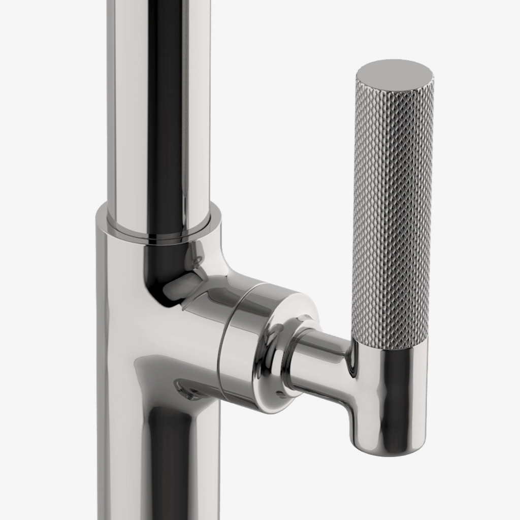 Discover Bond Union Series One Hole Lavatory Faucet with Guilloche
