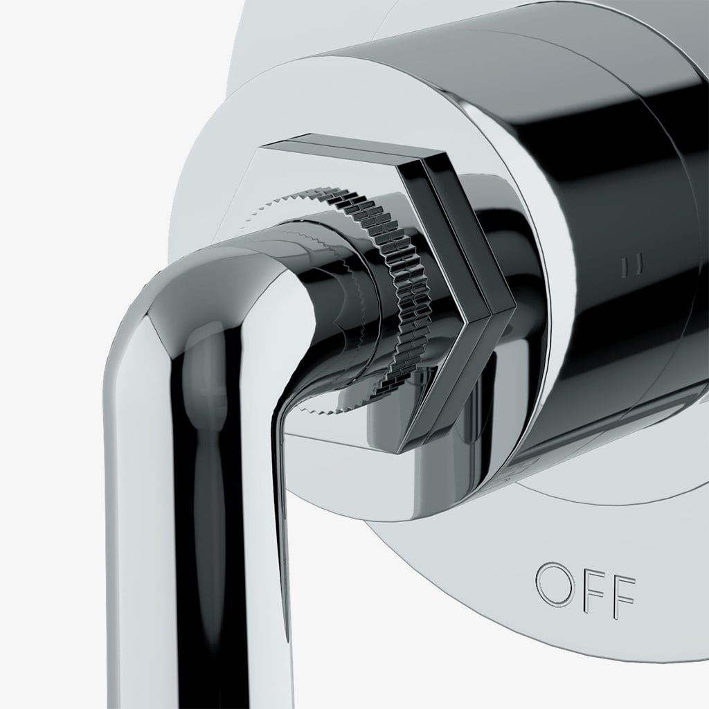 Henry Two Way Thermostatic Diverter Valve Trim with Roman Numerals