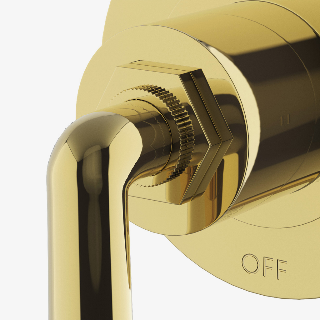 Henry Two Way Thermostatic Diverter Valve Trim with Roman Numerals