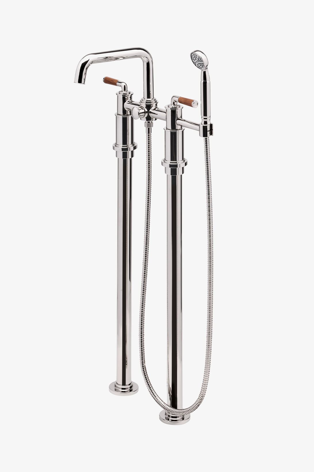Henry Chronos Floor Mounted Exposed Tub Filler with Handshower and