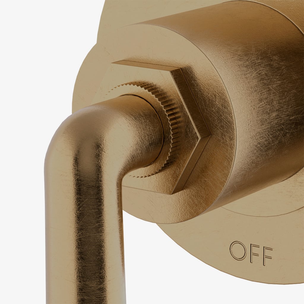 Henry Two Way Thermostatic Diverter Valve Trim with Roman Numerals