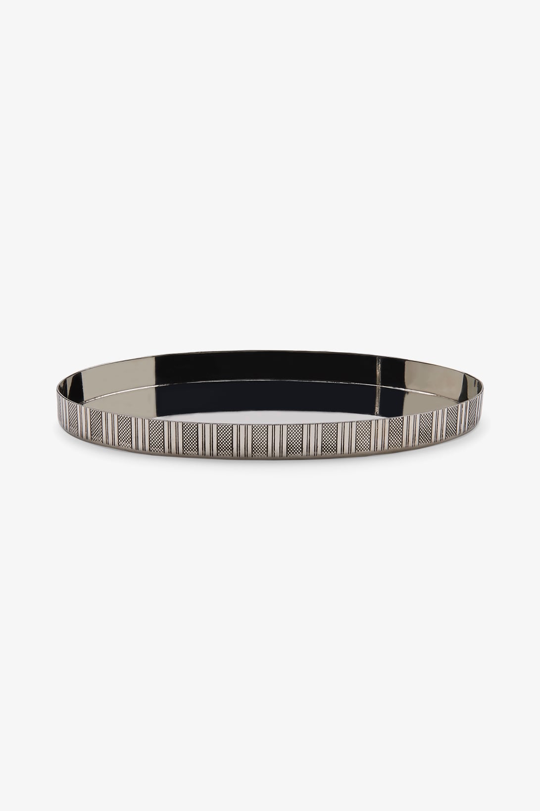 Engine Turned Pewter Tray