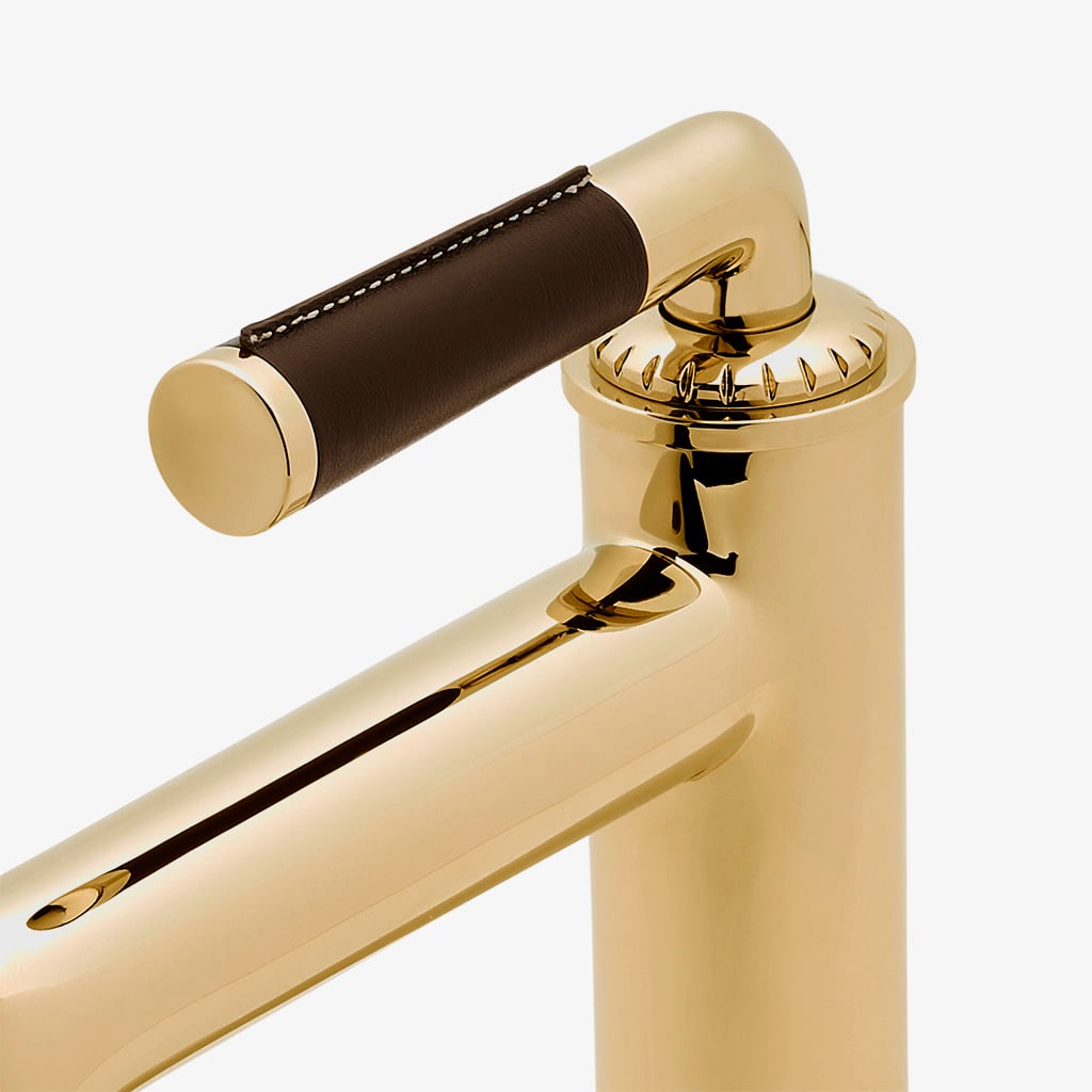 HENRY CUIR 2点セット Henry Lavatory Faucet with Two Tone Cross Handles