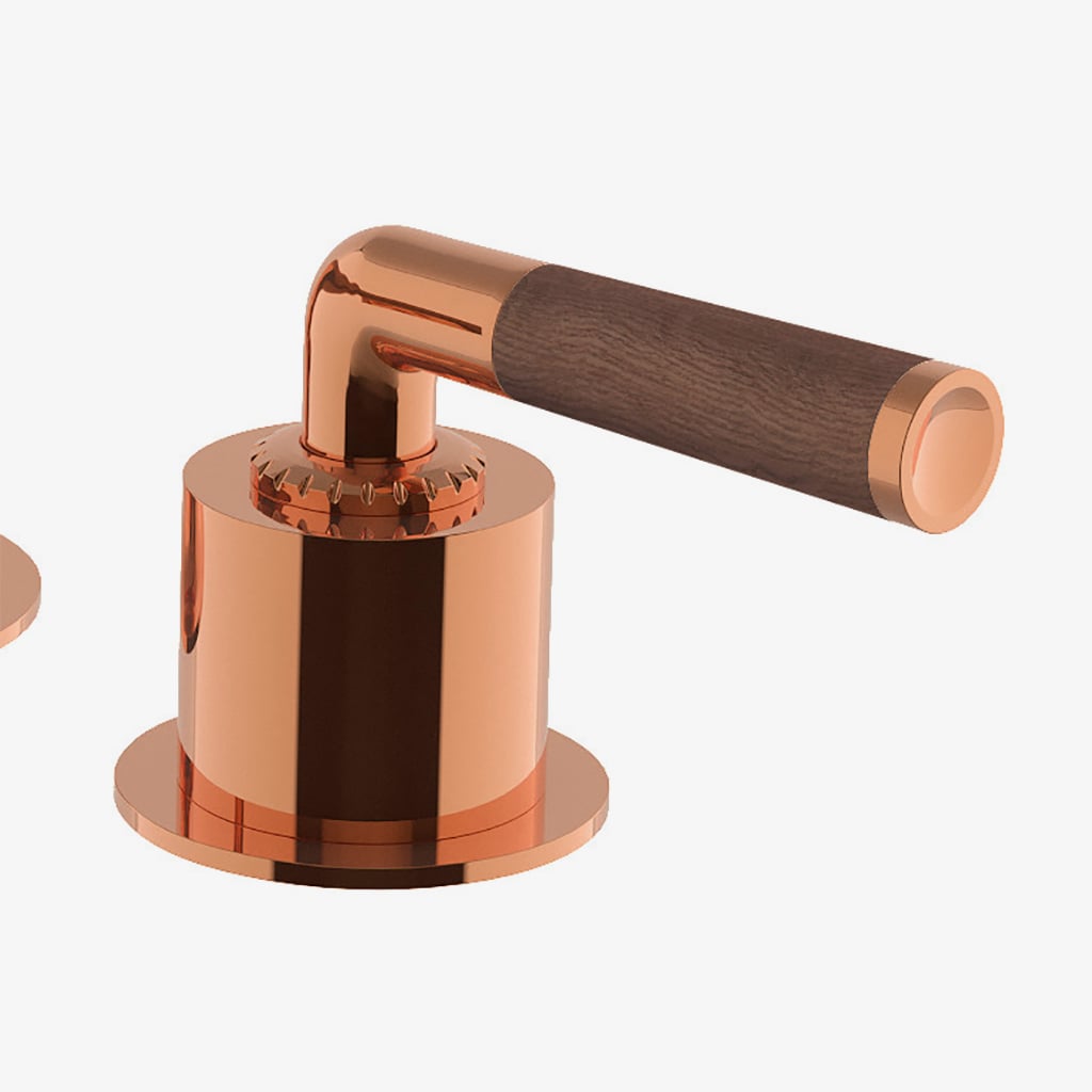 ツンツンロウガン Henry Chronos Lavatory Faucet with Walnut Lever Handles