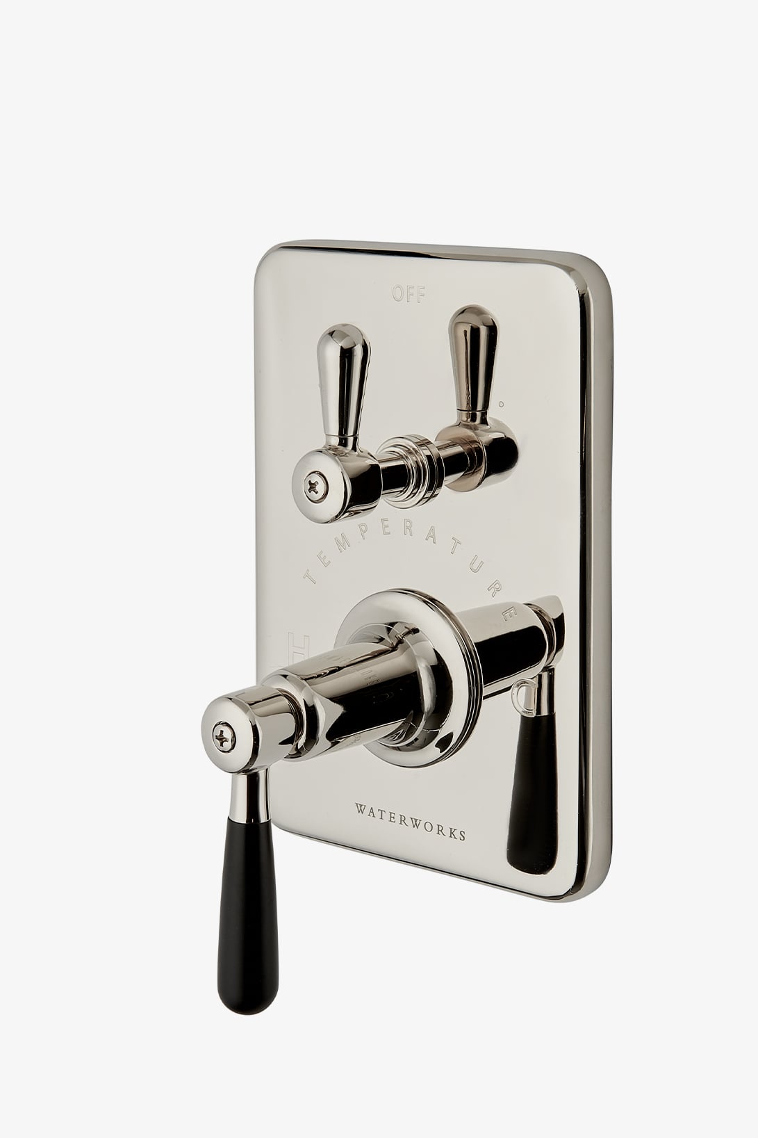 Riverun Integrated Thermostatic and Diverter Valve Trim with Two-Tone Lever Handle