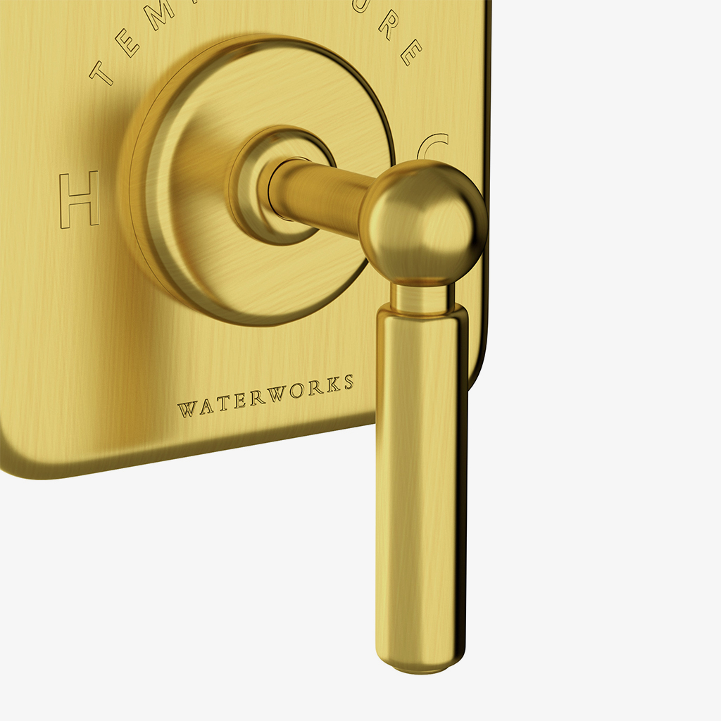 Ludlow Integrated Thermostatic and Diverter Valve Trim with Lever