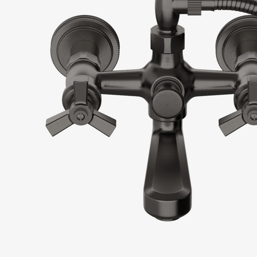 Discover Aero Wall Mounted Exposed Tub Filler with Metal