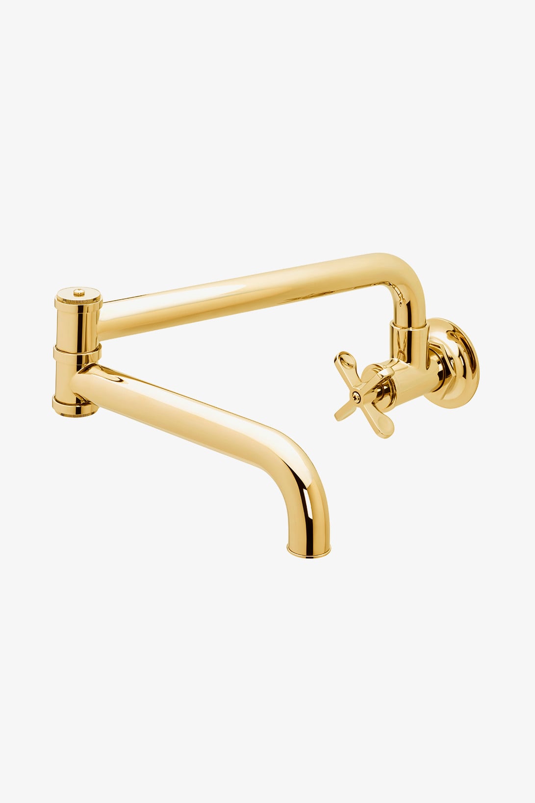 Henry Wall Mounted Articulated Pot Filler with Cross Handle
