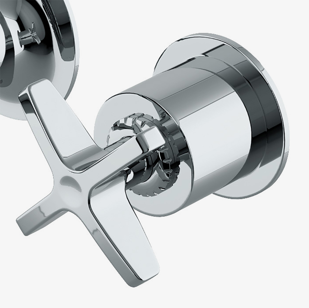 Henry Chronos Wall Mounted Lavatory Faucet with Cross Handles